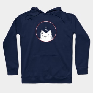 lure and catch a big bass fish minimal art Hoodie